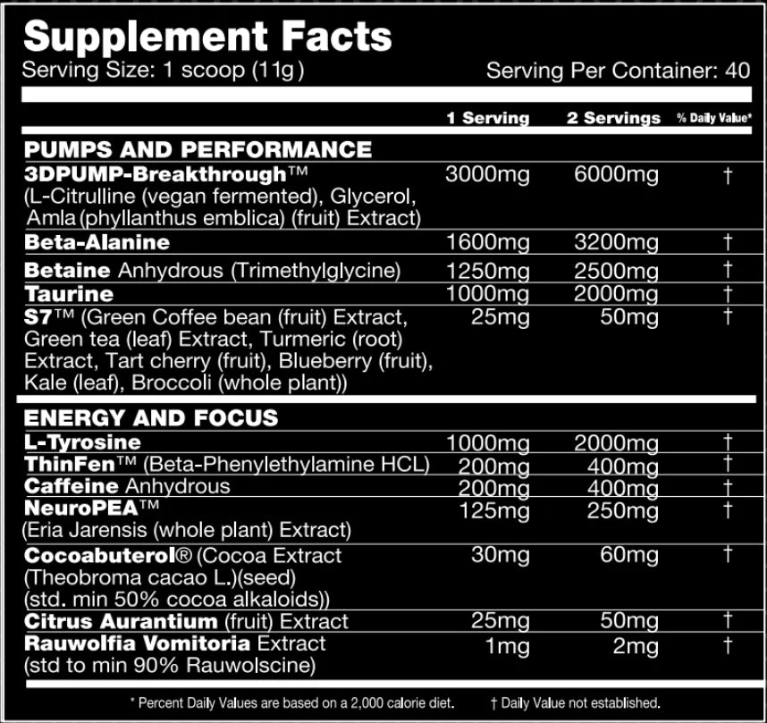 Performax Hypermax-3D Pre-Workout