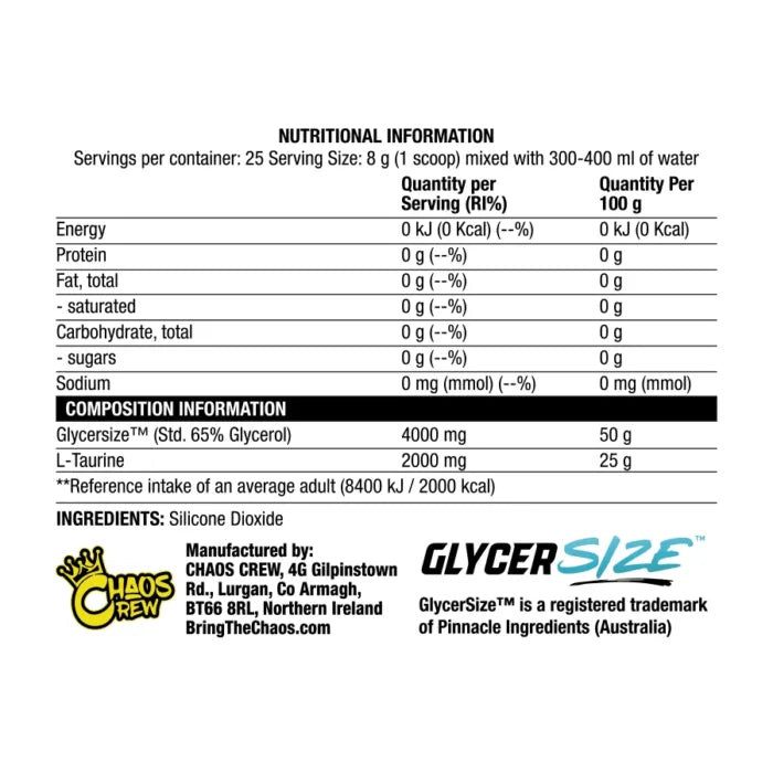 Chaos Crew Glycer Swell Pre Workout