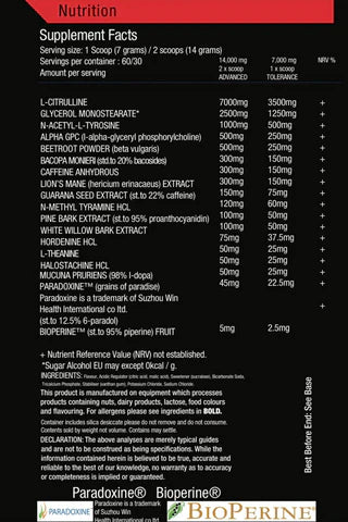 Alpha Neon Darkside Onslaught Pre Workout