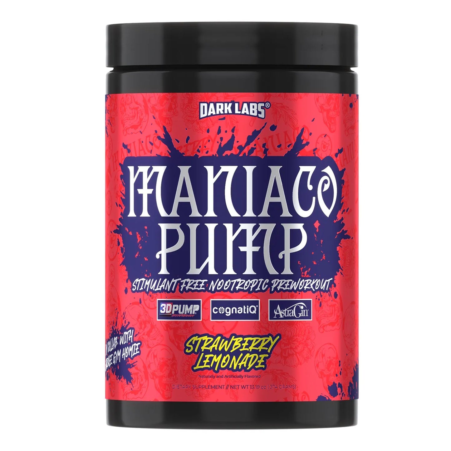 Dark Labs Maniaco Pump Pre Workout (20 Servings - 375g)