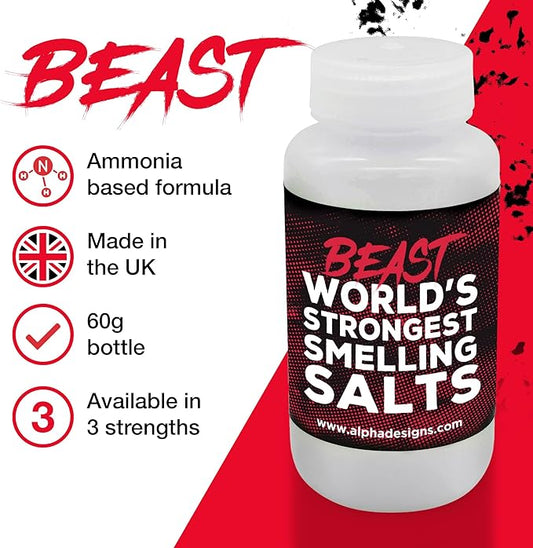 "Beast" Smelling Salts Alpha Designs Worlds Strongest Smelling Salts