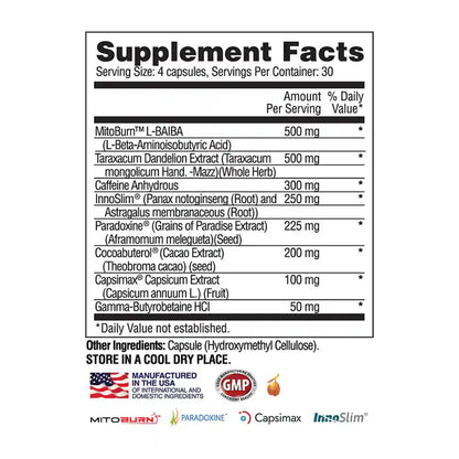 Apollon Nutrition Chaos Hardcore Fat Burner