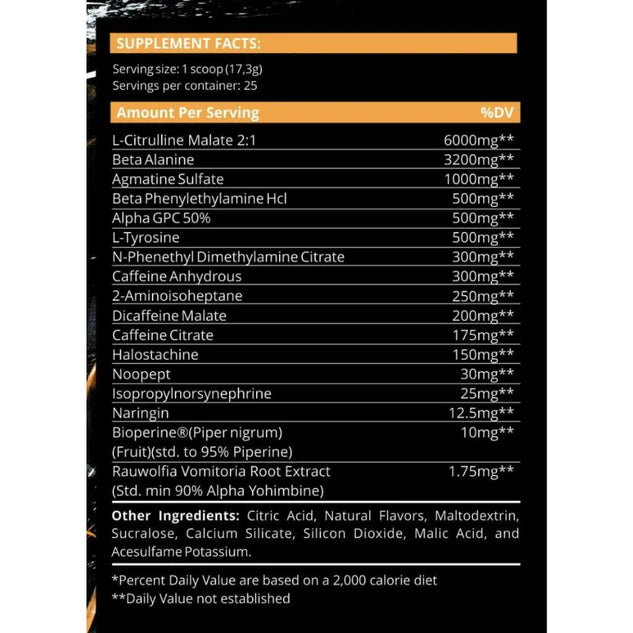 Dark Labs Crack Primal Edition Nootropic High-Stim Pre-Workout