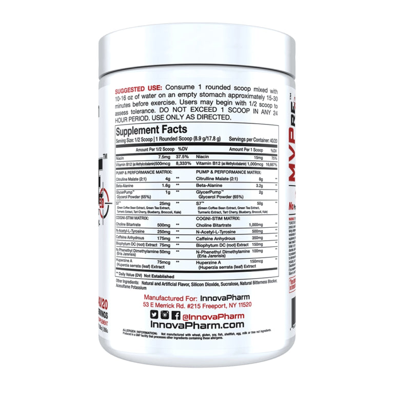 InnovaPharm MVPre 2.0 Pre Workout