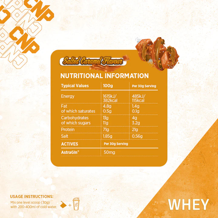 WHEY 2KG - 66 SERVINGS - SALTED CARAMEL