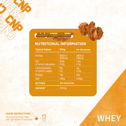 WHEY 2KG - 66 SERVINGS - SALTED CARAMEL