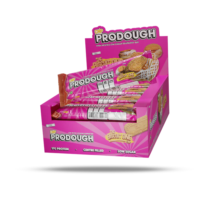 PRODOUGH DOUGHNUT BARS BOX - 12 X 60G THE BISCUIT ONE CNP