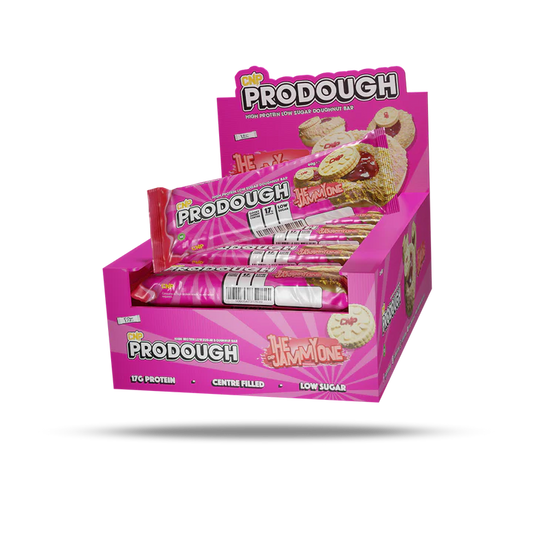 PRODOUGH DOUGHNUT BARS BOX - 12 X 60G THE JAMMY ONE CNP