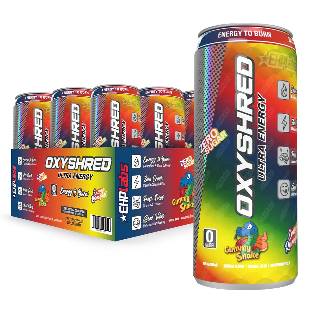 EHP LABS OXYSHRED ULTRA ENERGY DRINK RTD 12X355ML