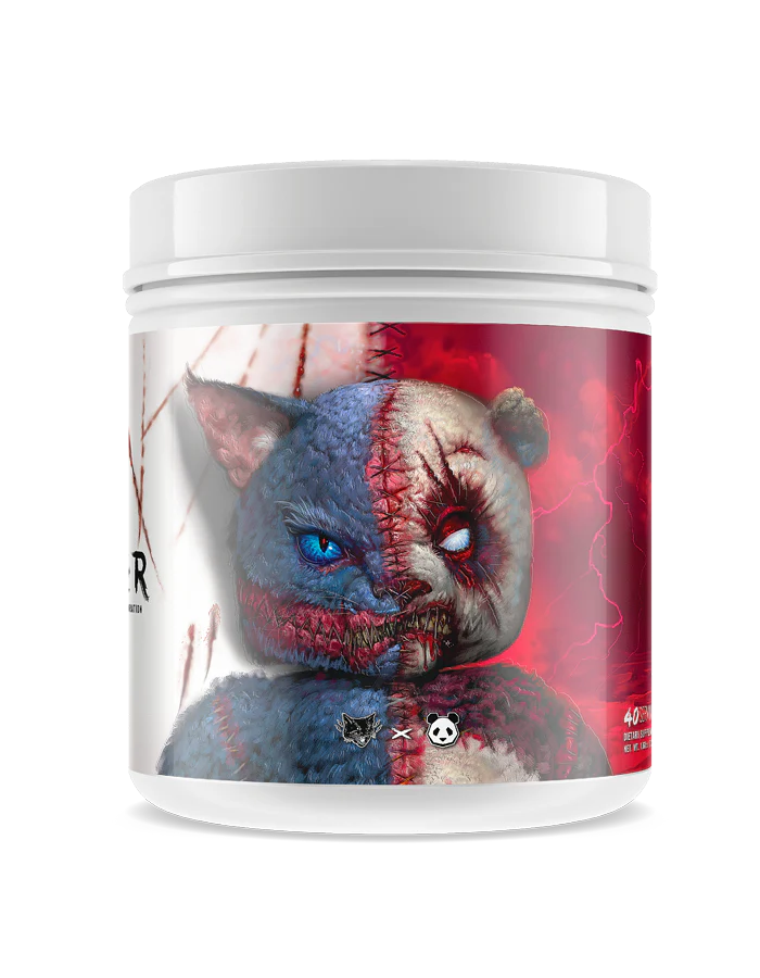 Panda Supplements™ / BLACK MAGIC SINISTER Collaboration Pre-Workout - Blue Shark Gummy (US Import)