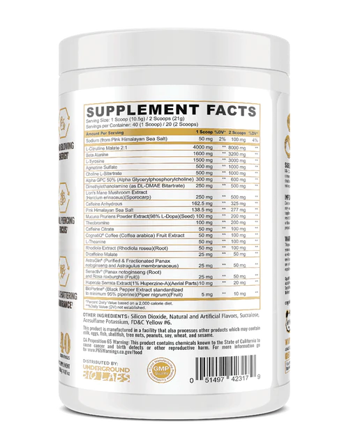 Panda Supps SKULL Pre-Workout (US Import)