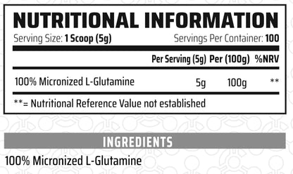 Chemical Warfare L Glutamine 500g