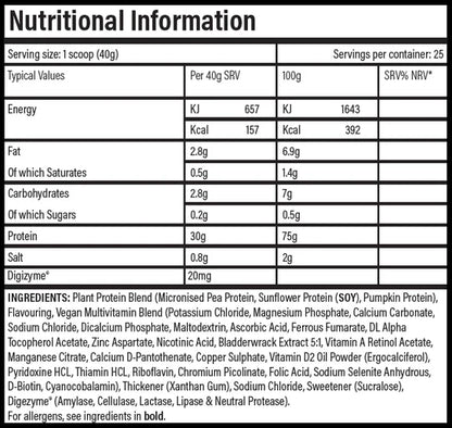 Trained By JP Plant Based Vegan Protein 2kg